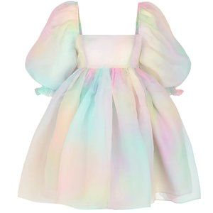 Selkie Puff Dress Rainbow Size XL